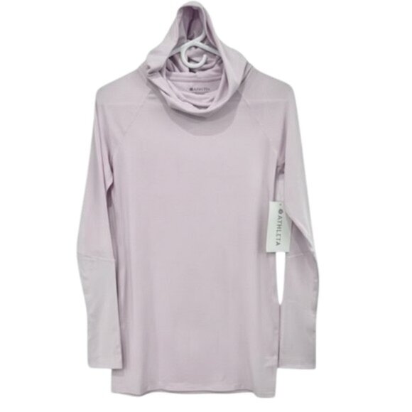 Athleta Essence Cozy Tunic Hoodie Lilac Purple Size XS - Picture 2 of 10